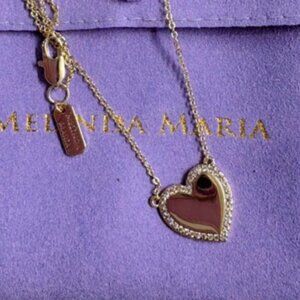 Melinda Maria You Have My Heart Pavé Necklace NWT Melinda Maria